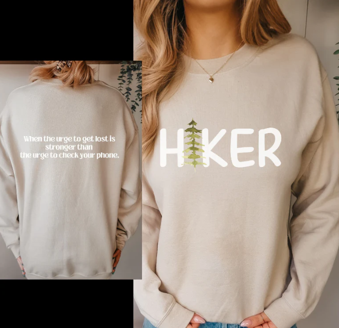Hiker Sweatshirt - Frt/Bk Print