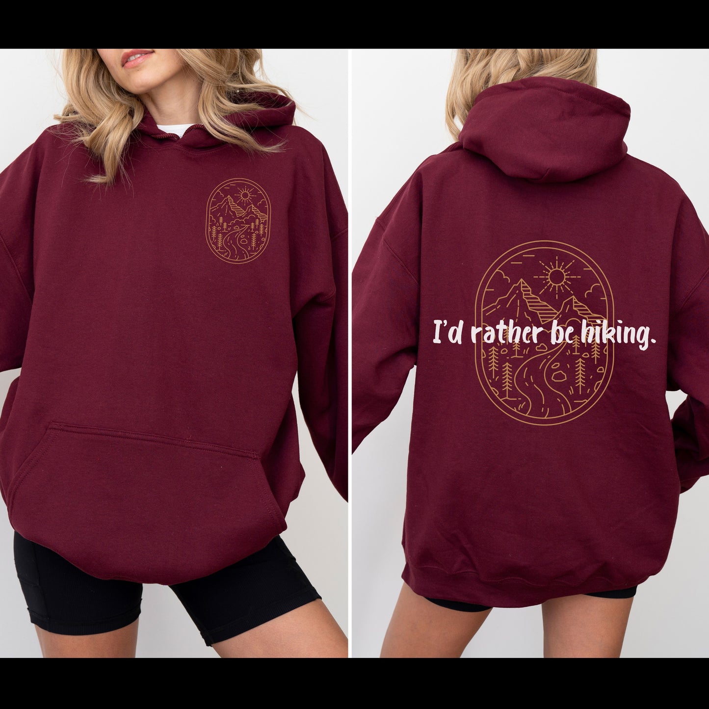 I'd Rather be Hiking Hoodie