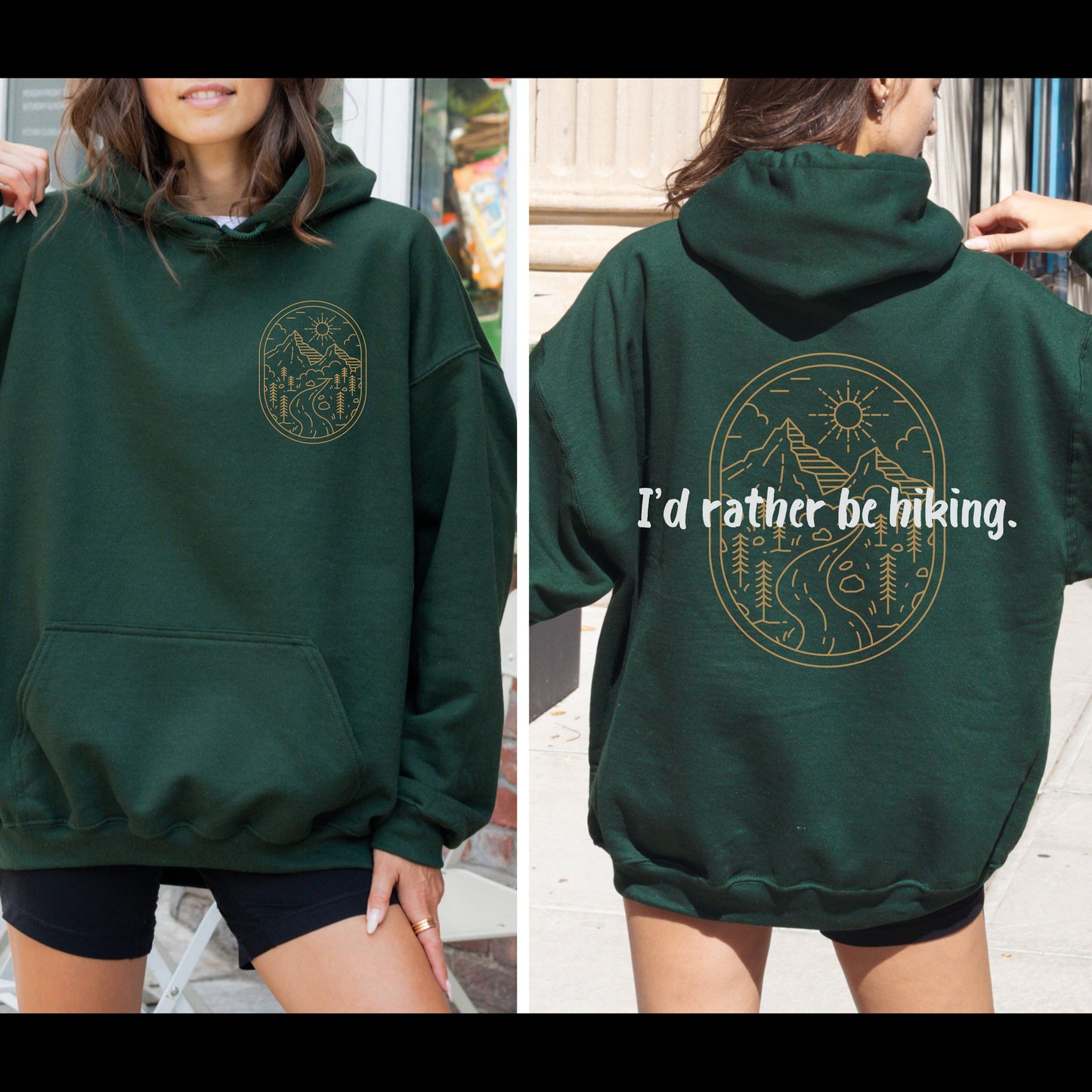 I'd Rather be Hiking Hoodie